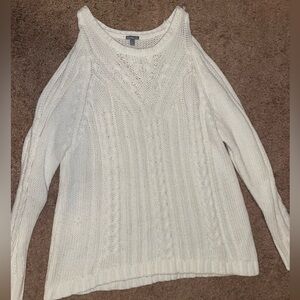 White sweater top